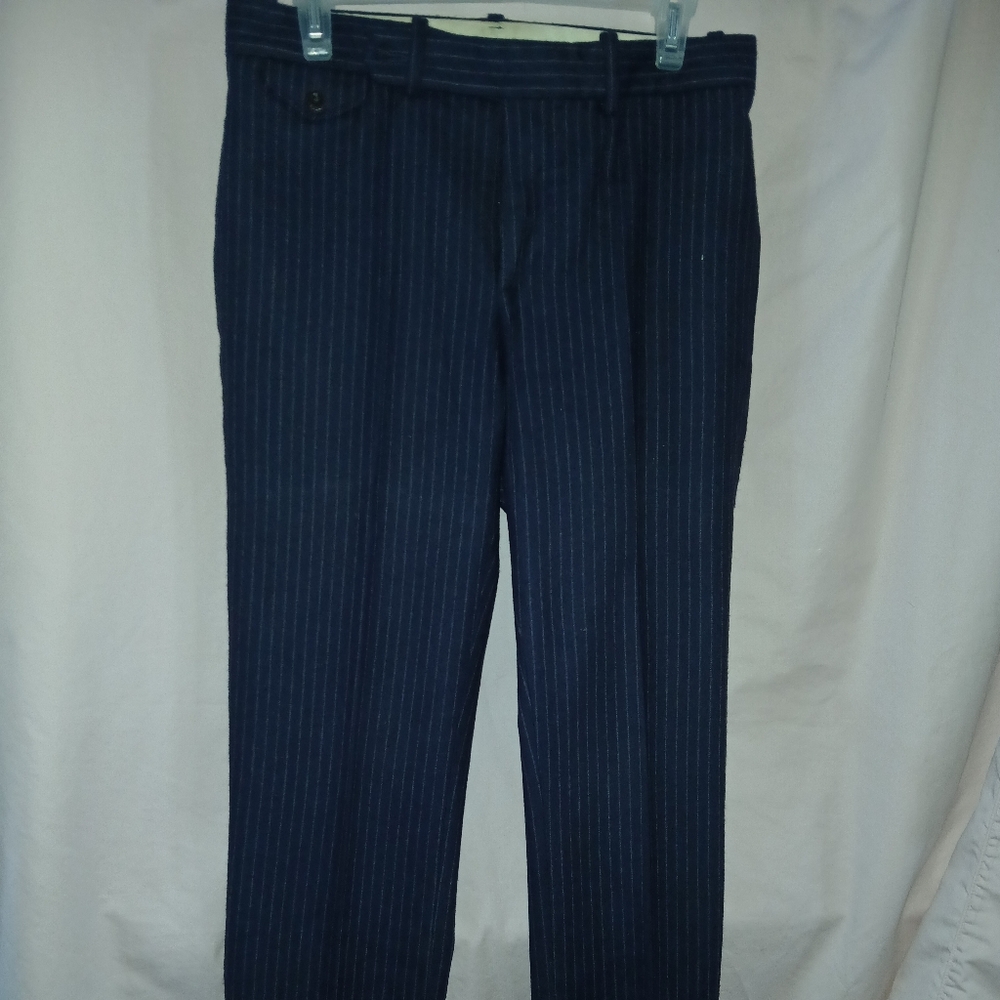 Polo by Ralph Lauren Navy Pinstripe Dress Pants